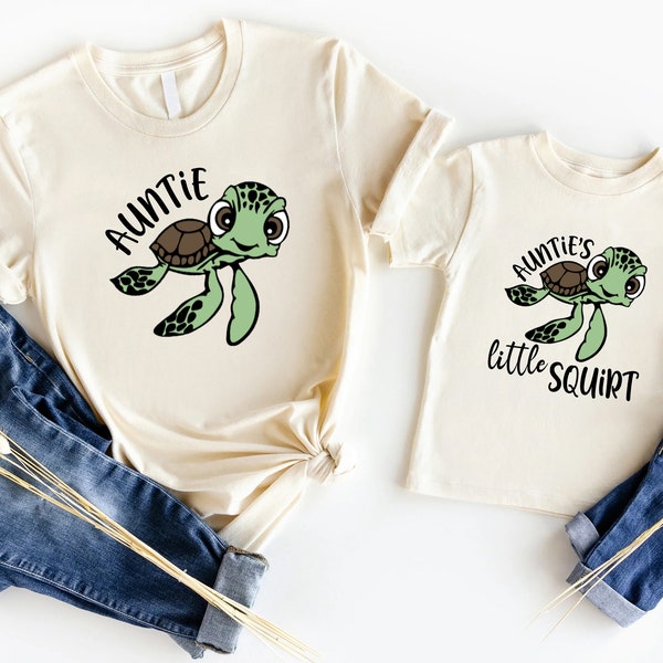 Matching Auntie & Baby Niece Shirts, Auntie's Little Squirt Shirt, Gift For Aunt From Niece and Nephew, Aunty Day Celebration Shirt