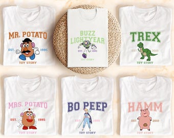 Disneyland Toy Story Shirt, Buzz Lightjahre Rex Woody Shirt, passende Familienreise Disney Shirt, Toy Story Charaktere Shirt