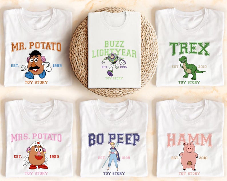 Disneyland Toy Story Shirt, Buzz Lightyear Rex Woody Shirt, Matching  Family Trip Disney Shirt, Toy Story Characters Shirt