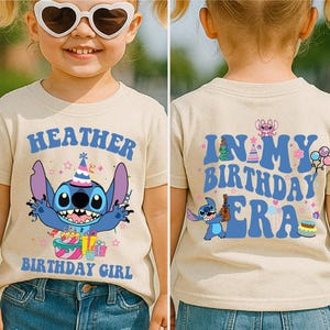 Disneyworld Stitch Kids Birthday Shirt, Disney Birthday Girl Shirt, Stitch Birthday Boy Shirt, Lilo Stitch Kids Birthday Shirt