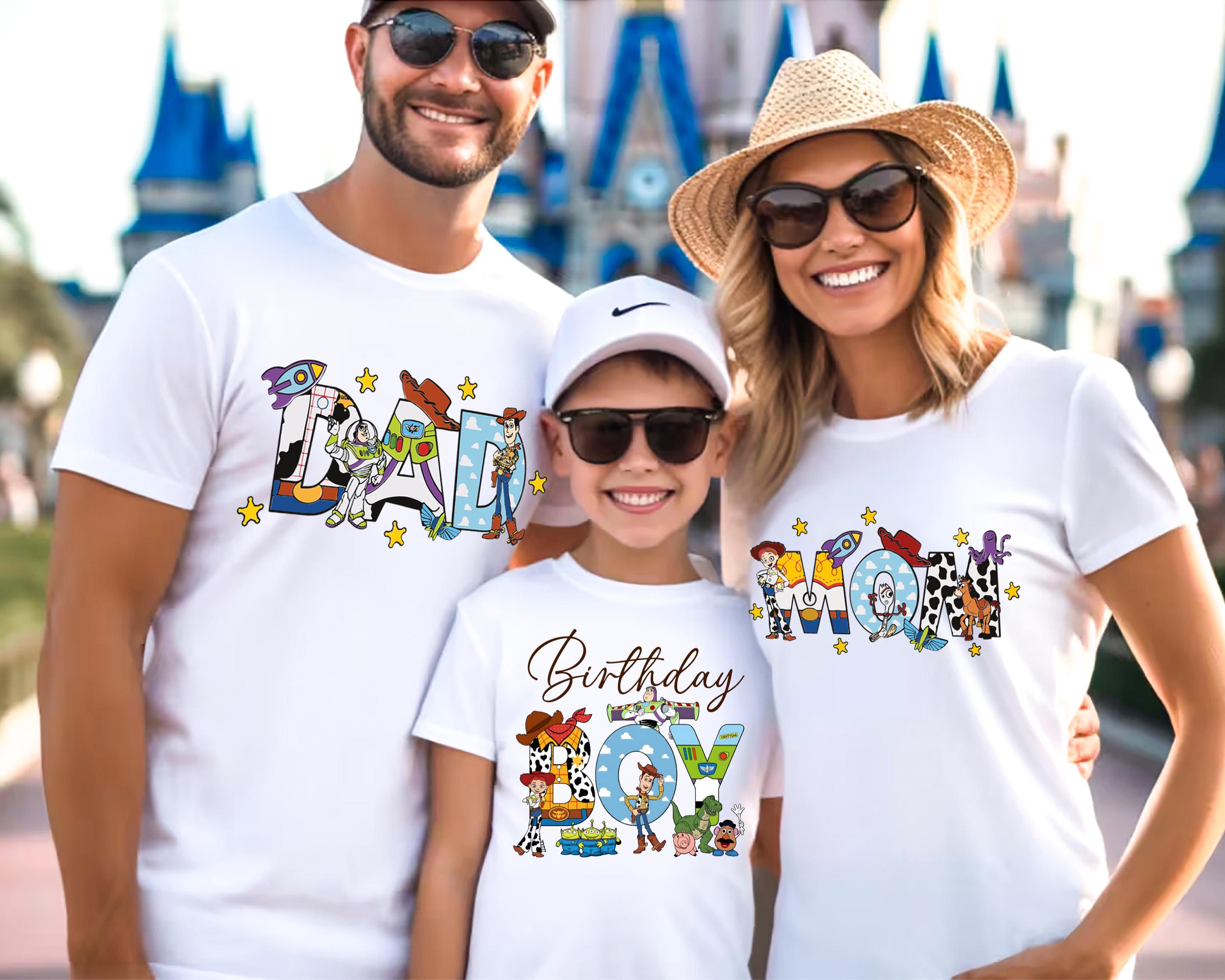 Custom Toy Story Birthday Shirt, Mom Of The Birthday Boy Sweater, Dad Of The Birthday Boy Tee, Disney Family Birthday Trip T-Shirt