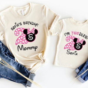 2nd Birthday Shirts, Mouse 2nd Birthday Shirt, Twodles Birthday Shirt, 2nd Birthday Girl Shirt, 2 Birthday Party Shirts, Two Birthday Shirt