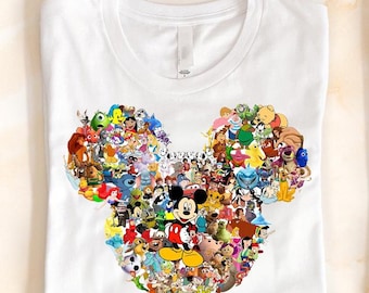 Cartoon Characters Shirt, All  Characters T-Shirt, Family Trip Sweatshirt, Childhood Memories Tee, Magic Kingdom Sweat, Classic Cartoon Tee