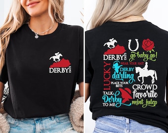 Derby Tage T-Shirt, Go Baby Go Derby Day Hemd, Derby Zeit T-Shirt, Pferderennen-Liebhaber-Shirt, Kentucky 2025 Hemd, Derby Viber Pullover