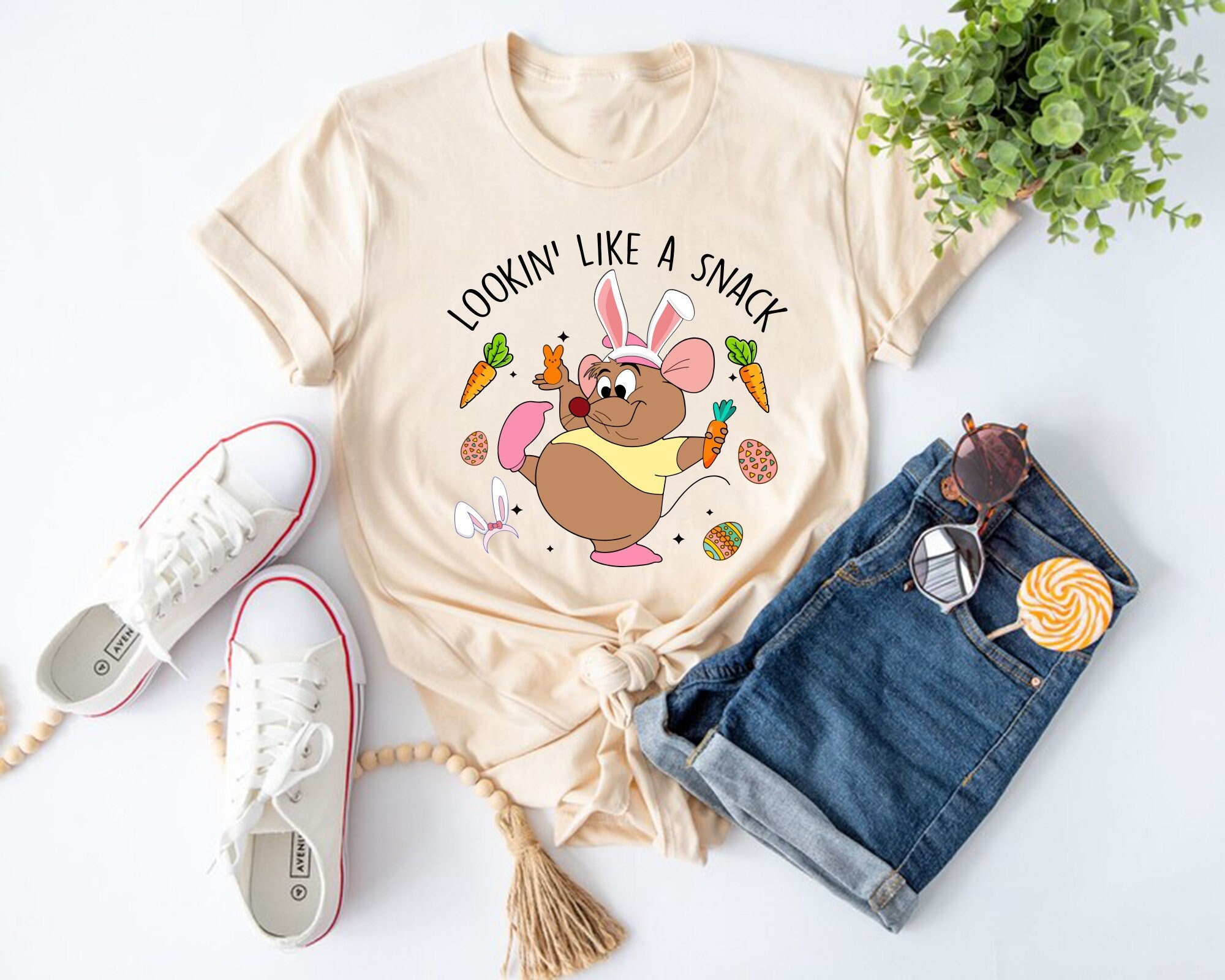 Discover Disney Easter Gus Gus Lookin Like A Snack Shirt, Disney Bunny Shirt, Easter Shirt