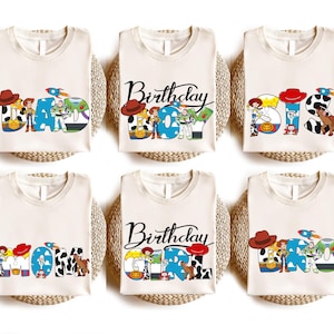 Toy Story Birthday Shirt, Disney Family Tees, Disney Dad And Mom Tee, Disney Matching Shirt, Toy Story Family Shirt, Disney Trip Shirt
