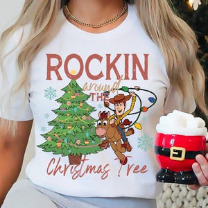 Toy Story Merry Christmas Shirt, Woody Rockin Around Christmas Shirts, Buzz Lightyear Shirt, Disney Trip Christmas Shirt, Toy Story Shirt