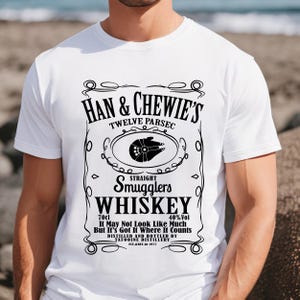 Han Chewies Twelve Parsec Shirt, Straight Smugglers Whisky Shirt, Star Wars Trinking Shirt, Galaxy&#39;s Edge Shirt