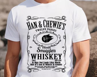 Han Chewie's Twelve Parsec Shirt, Straight Smugglers Whiskey Shirt, Galaxy Drinking Shirt, Galaxy's Edge Shirt