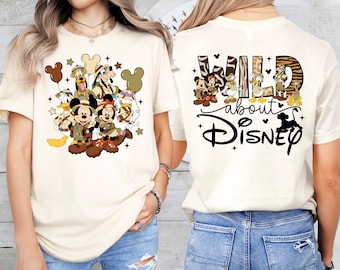 Shirt Animal Kingdom, T-shirt Mickey and Friends Wild Trip, sweatshirt safarimodus, shirt familievakantie
