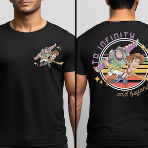 Camiseta "Hasta el infinito y más allá", camiseta de viaje a juego para amigos, suéter para vacaciones familiares, camiseta de viaje de aventuras de Buzz y Woody.