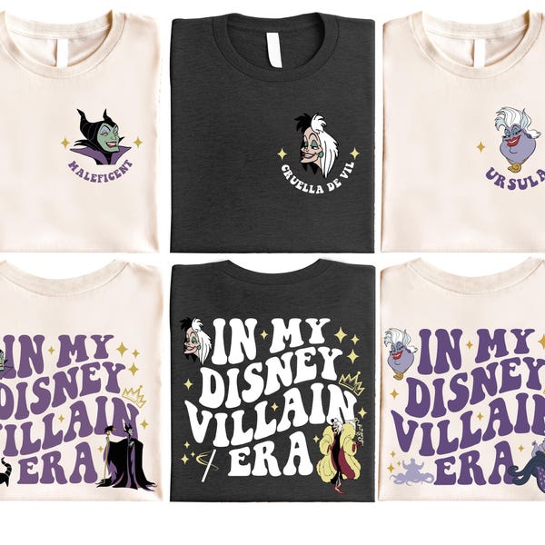 In meinem Bösewicht-Ära-Shirt, schlechte Hexe-Halloween-Shirt, Bösewicht Urlaub Sweatshirt, Witchy Shirt, Halloween Girls Trip Shirt, Bad Queens Shirt