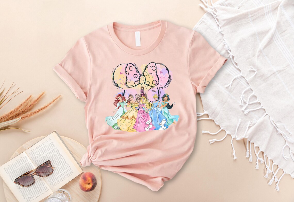 Disneyworld Princess Shirt, Watercolor Disney Castle Tee, Disney Shirt, Cute Princess Sweatshirt, Girls Trip Shirt, Princess Castle Tee
