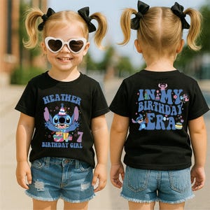 Disneyworld Stitch Kids Birthday Shirt, Disney Birthday Girl Shirt, Stitch Birthday Boy Shirt, Lilo Stitch Kids Birthday Shirt