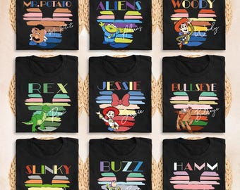 Micky Kopf Toy Story Shirt, Pixar Toy Story T-Shirt, Disney Toy Story Passendes Sweatshirt, Disneyland Toy Story Familien Urlaub T-Shirt