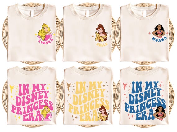In My Princess Era Sweatshirt, Theme Park Girls Trip Tee, Magic Vacation Sweatshirt, Princess Group Matching Tee, Princess Family Trip Shirt