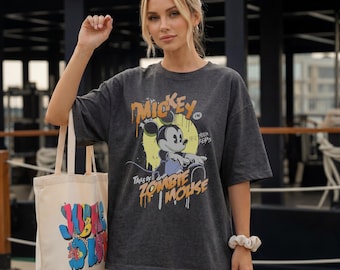 Tails Of Zombie Mouse T-shirt, Not So Scary Spooky Party Hoodie, Halloween Trip Sweatshirt, Face Your Fears Tee, Trick Or Treat Shirt