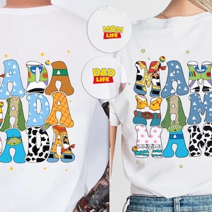 Toy Story shirts papa en mama, Disney shirt papa en mama, bijpassende shirt Toy Story Family, shirt papa en mama, shirt koppel