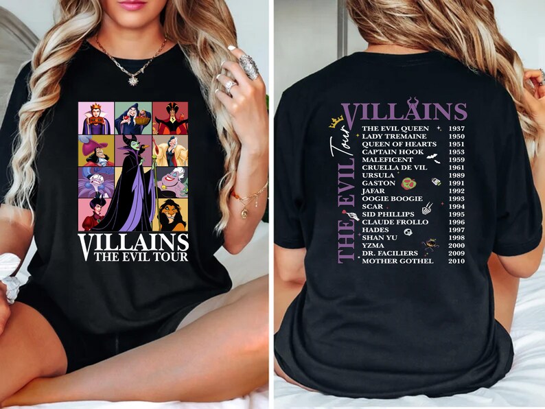 Disneyland Villains Shirt, Bad Witch Disney Halloween Shirt, Villain Era Sweatshirt, Witchy Shirt, Halloween Girls Shirt, Evil Queen Shirt image 3