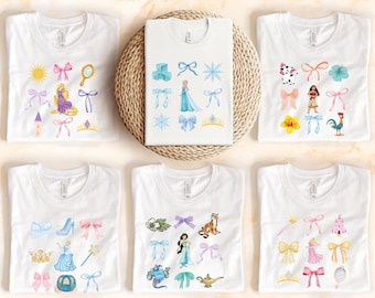 Princess  Bow Shirt, Princess Matching Shirt,  Girls Trip Shirt,  Besties Shirt, Girls Princess Shirt