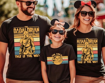 Dadalorian Shirt, Mamalorian Tee, Galaxy Family Tees, Happiest Trip Shirt, Family Adventure Shirt, Vacation 2026 Shirt, Family Adventure Tee