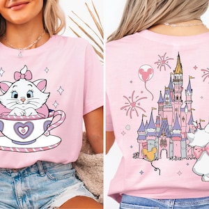 Marie Cat Mad Tea Cup Shirt, The Aristocats Disney T-shirt, Disney Family Tee, Disneyworld Sweatshirt, Cat Castle Shirt, Magic Kingdom Tee