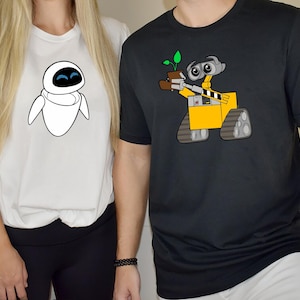 Wall-E And Eve Matching Shirt, Matching Honeymoon Sweatshirt, Couples Trip Shirt, Matching Valentine's Day Shirts