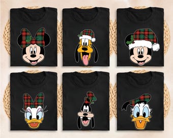 Maglietta natalizia di Topolino e amici, felpa con cappuccio Disney "Very Merry Christmas", felpa natalizia per famiglie di Disneyland, maglietta natalizia di Topolino e Minnie