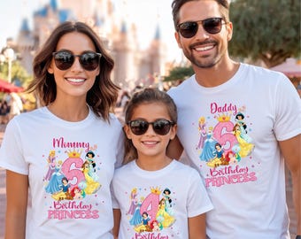 Princess Birthday Shirt, Kids Birthday Shirt, Girls Birthday Shirt