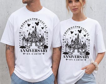 The Most Magical Anniversary On Earth Shirt, 10th Anniversary Tee, Couples Anniversary Trip Sweatshirt