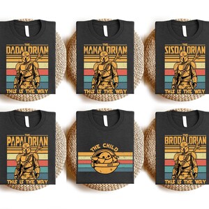 Dadalorian Shirt, Mamalorian Tee, Galaxy Family Tees, Happiest Trip Shirt, Family Adventure Shirt, Vacation 2026 Shirt, Family Adventure Tee image 3