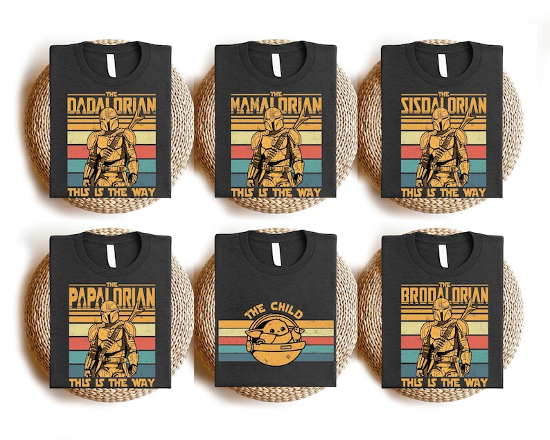 Dadalorian Shirt, Mamalorian Tee, Galaxy Family Tees, Happiest Trip Shirt, Family Adventure Shirt, Vacation 2026 Shirt, Family Adventure Tee image 3