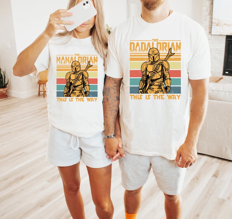 Dadalorian Shirt, Mamalorian Tee, Galaxy Family Tees, Happiest Trip Shirt, Family Adventure Shirt, Vacation 2026 Shirt, Family Adventure Tee image 5