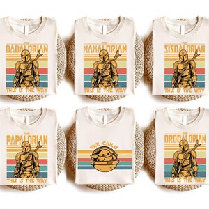 Dadalorian Shirt, Mamalorian Tee, Galaxy Family Tees, Happiest Trip Shirt, Family Adventure Shirt, Vacation 2026 Shirt, Family Adventure Tee image 4
