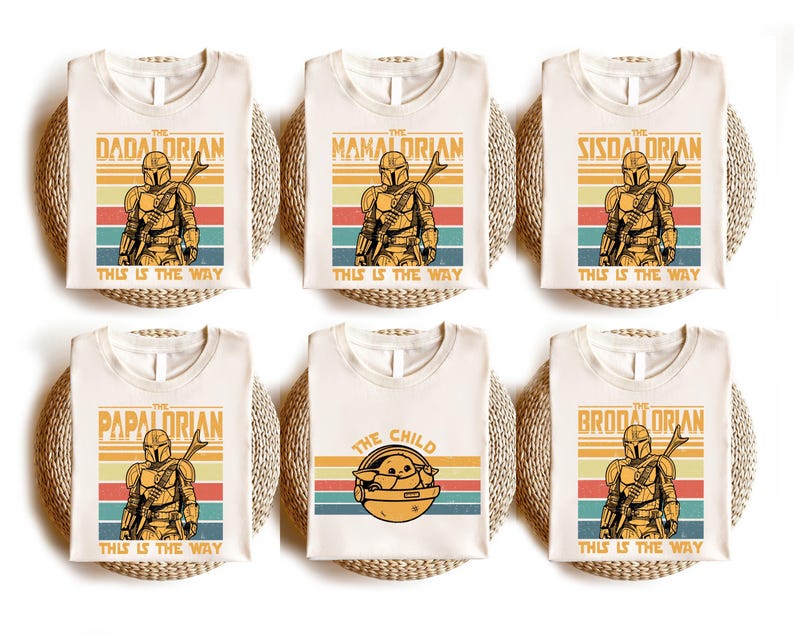 Dadalorian Shirt, Mamalorian Tee, Galaxy Family Tees, Happiest Trip Shirt, Family Adventure Shirt, Vacation 2026 Shirt, Family Adventure Tee image 4