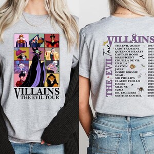 Disneyland Villains Shirt, Bad Witch Disney Halloween Shirt, Villain Era Sweatshirt, Witchy Shirt, Halloween Girls Shirt, Evil Queen Shirt image 2