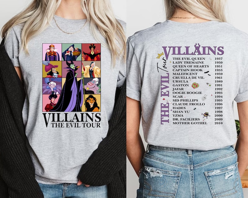 Disneyland Villains Shirt, Bad Witch Disney Halloween Shirt, Villain Era Sweatshirt, Witchy Shirt, Halloween Girls Shirt, Evil Queen Shirt image 2