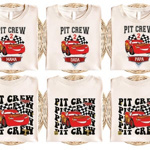 Disney Pit Crew Birthday Shirt, Race Car Birthday Matching Shirt, Two Fast Birthday Shirt, Custom Pit Crew Shirt, Disney Birthday Shirt