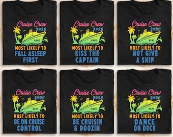 Custom Most Likely To Cruise T-shirt, Matching Cruise Crew Sweatshirt, Summer Cruise Squad Tee, Tropic Cruise Vacation Hoodie