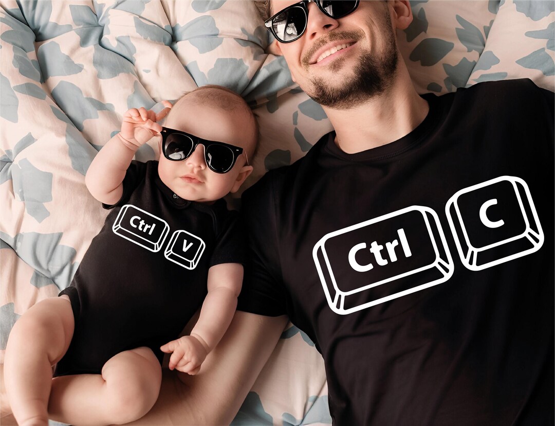 Ctrl+c Ctrl+v Shirt, Copy Paste Shirt, Parent and Kid Tee, Father Son ...