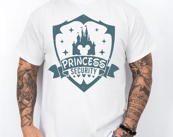 Princess Security Shirt, Security Dad Tee, Guardian Dad Tee, Family Trip Shirt, Princess Protection Agency Sweater, Princess Dad Tee