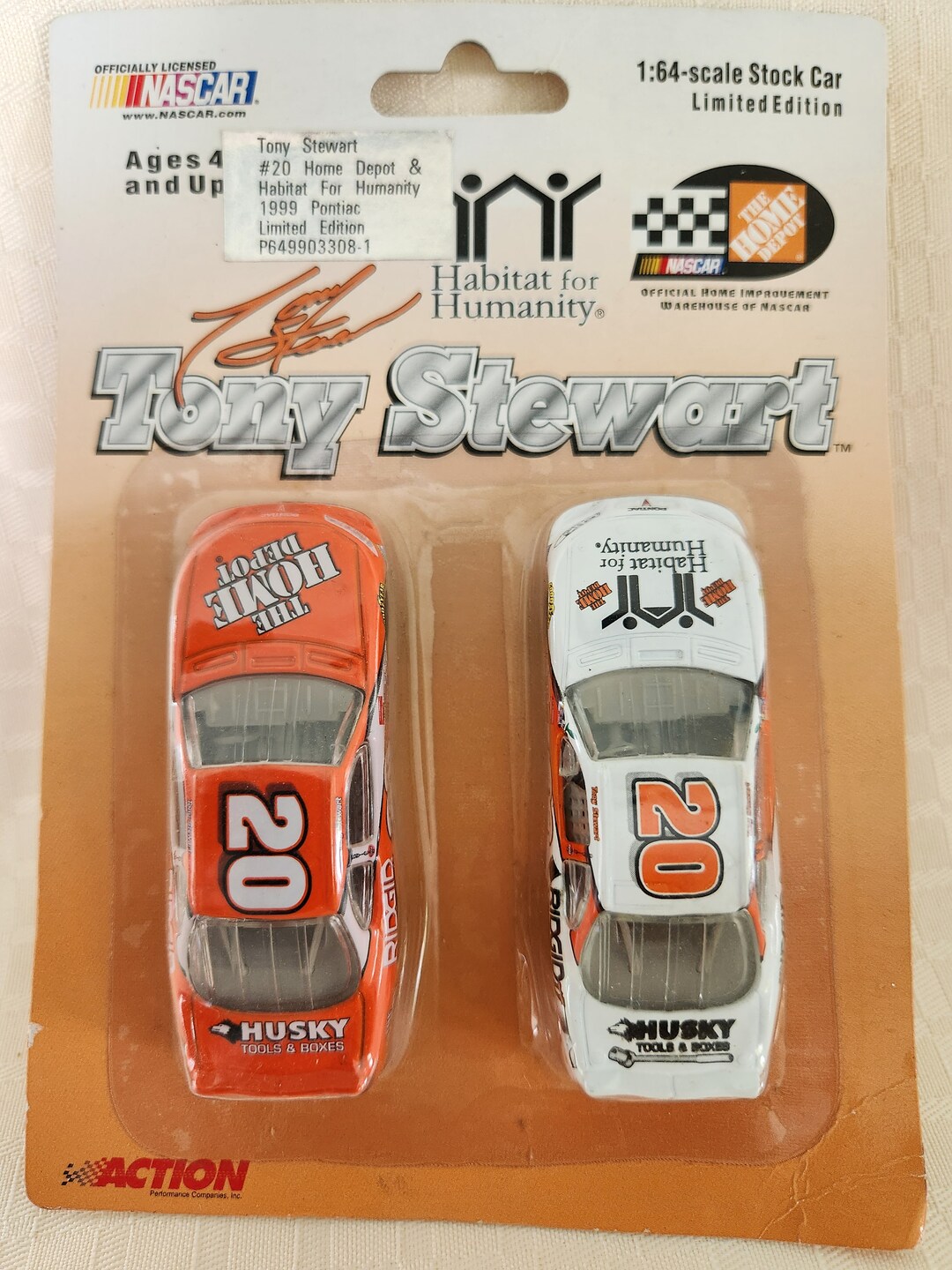 Vintage 1999 Action Racing Collectables Limited Edition Tony Stewart ...