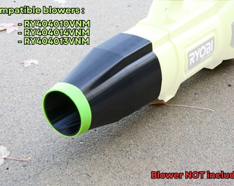 Car Drying Nozzle for RYOBI 730, 650, & 600 CFM Leaf Blowers (RY404010VNM, RY404014VNM, RY404013VNM)
