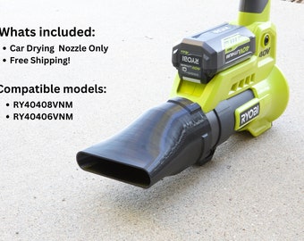 Car Drying Flat Nozzle for RYOBI 110 MPH 525 CFM 40-V Jet Fan Leaf