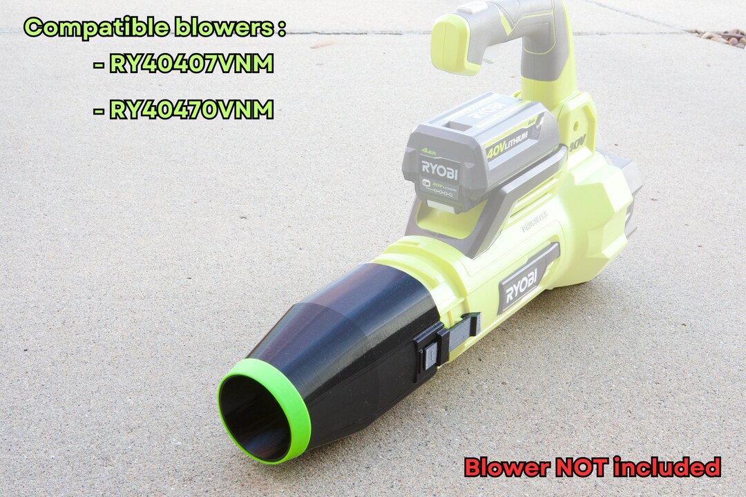Car Drying Nozzle for RYOBI 125 MPH 550 CFM 40 V Jet Fan Leaf Blower RY40407VNM RY40470VNM Etsy Canada