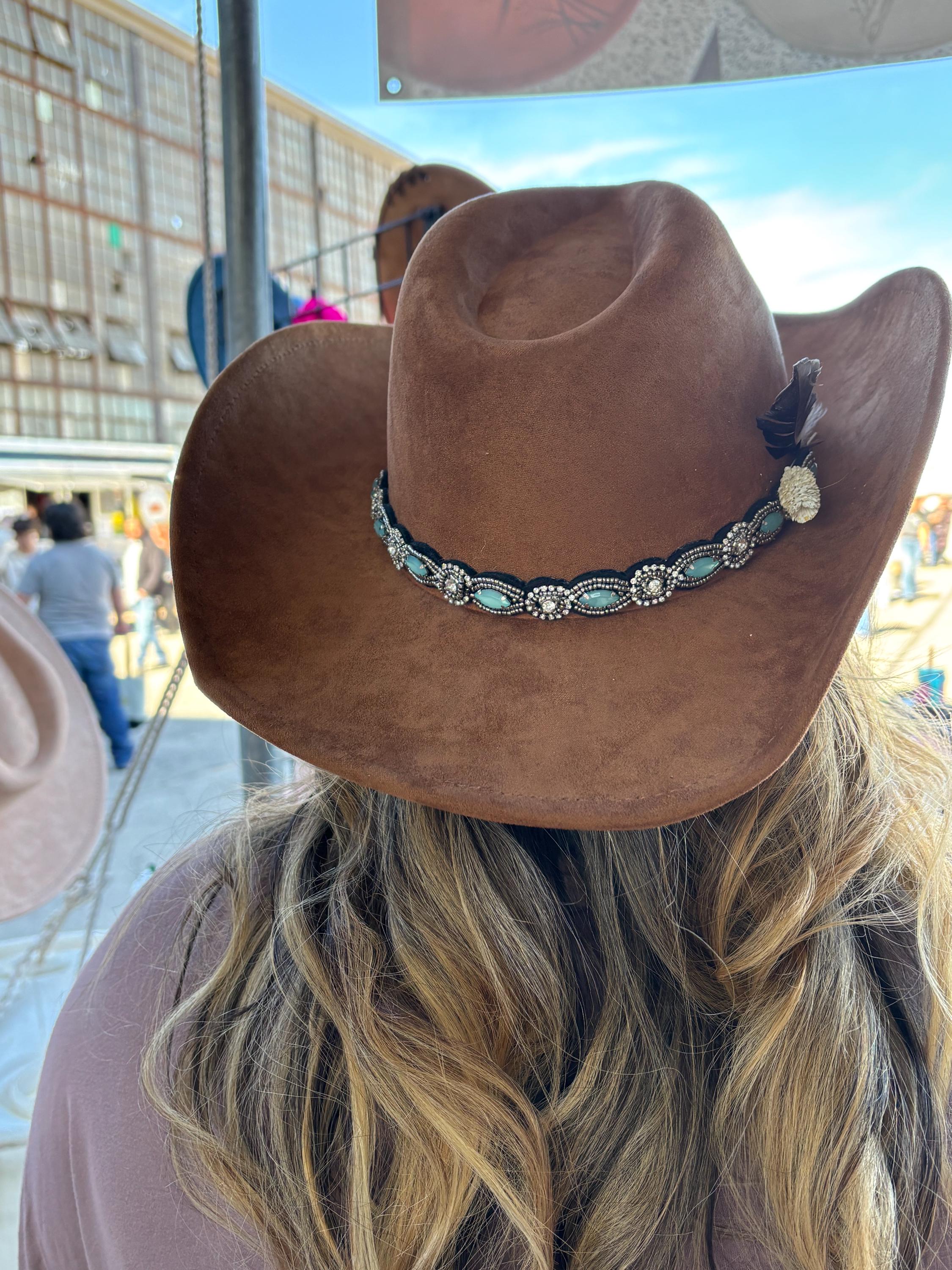Burned & Hand-Painted Western Cowgirl Hat | Boho Artisan Statement Piece IMG-8826_1200x1200.jpg?v=  main image 3