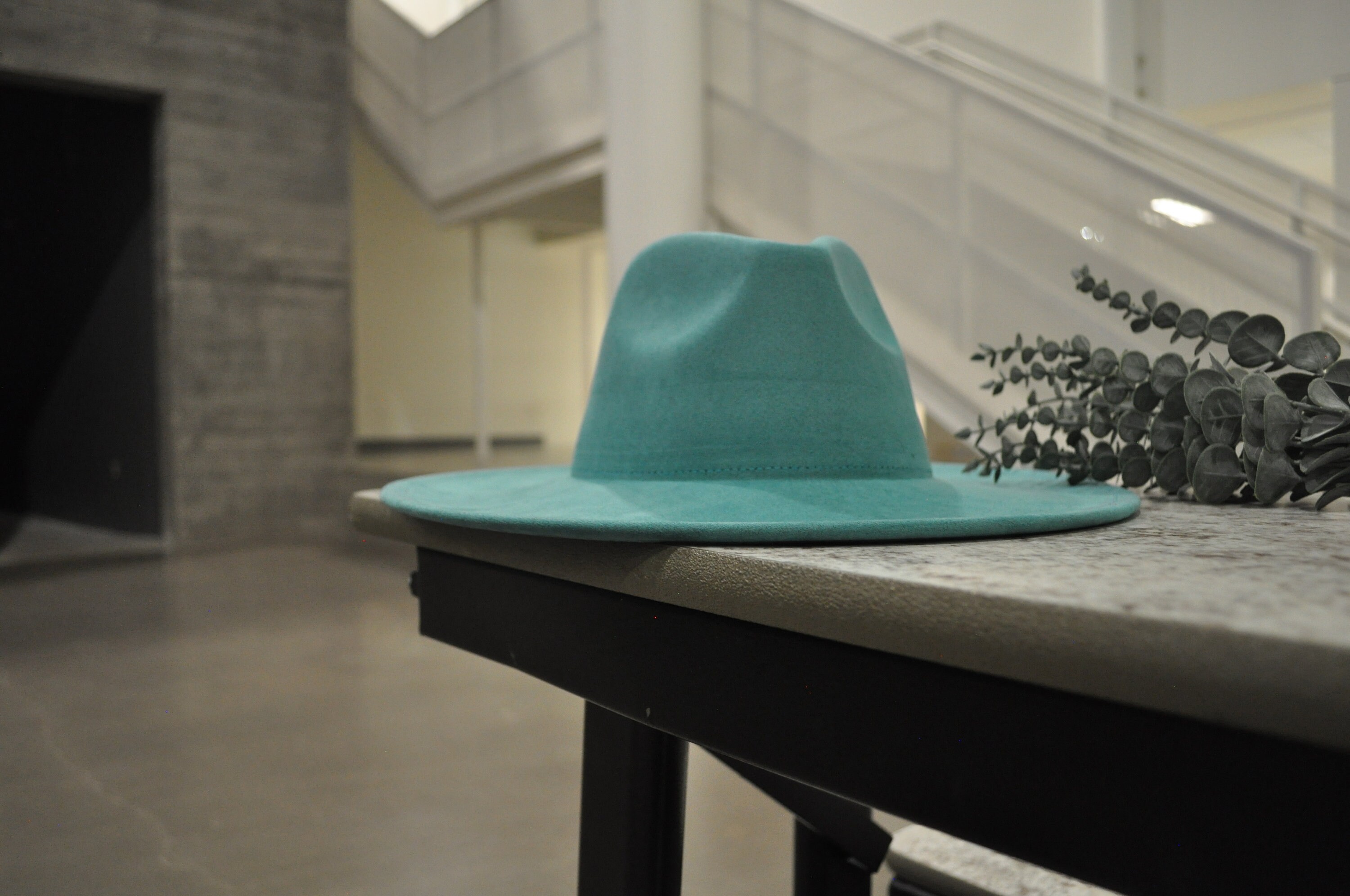 Elegant Teal Fedora Hat with Brown Band il_fullxfull.6304725438_l9ce.jpg main image 3
