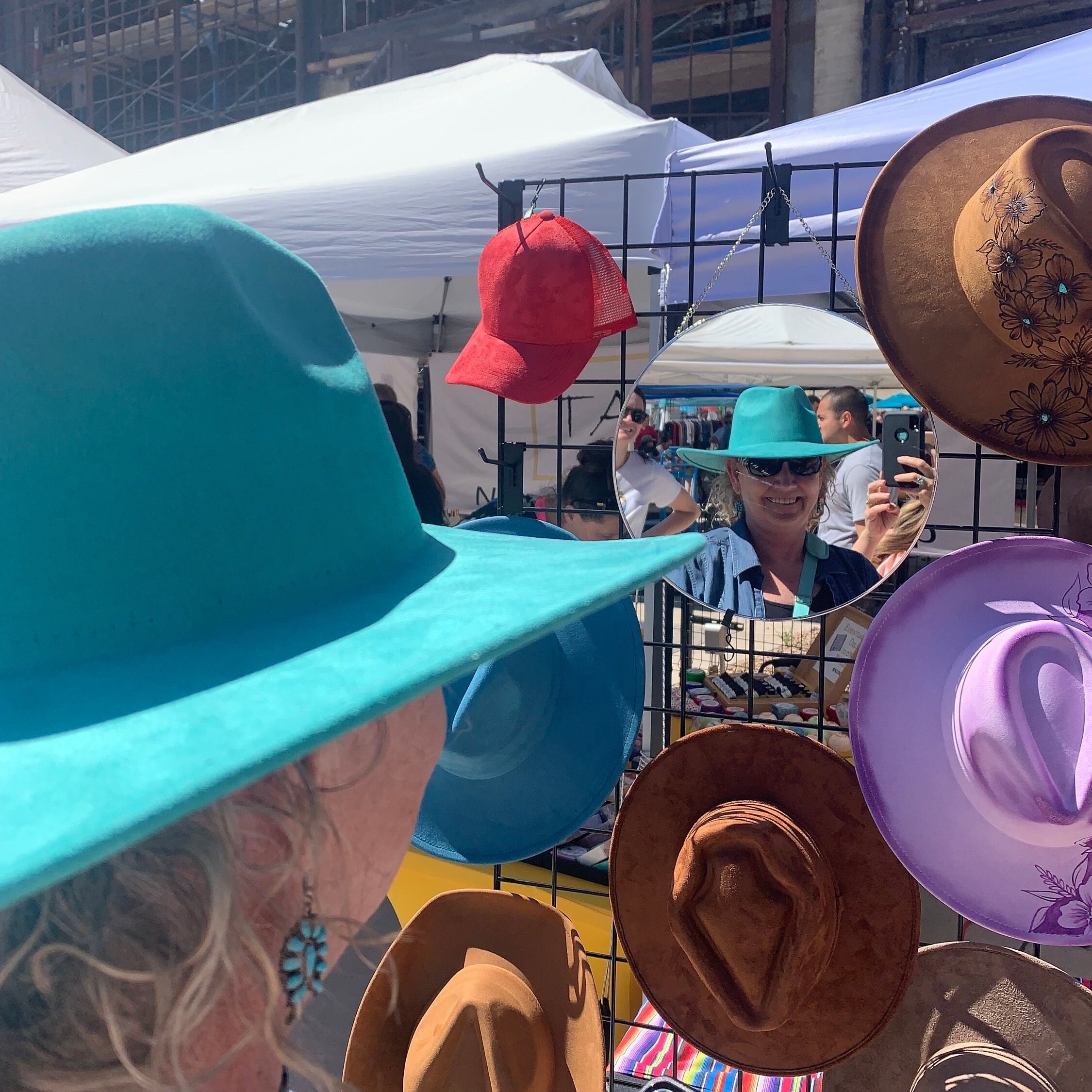 Teal Suede Fedora: Customizable With Hand Burn Design  display picture 2