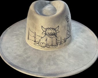 Jelly Roll inspired custom western concert festival hat Custom Western Festival Rodeo Hat Jelly Roll Halfway to Hell  main image 2