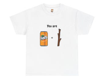 Fanta + Stick-T-shirt | Grafisch T-shirt Punny Rebus